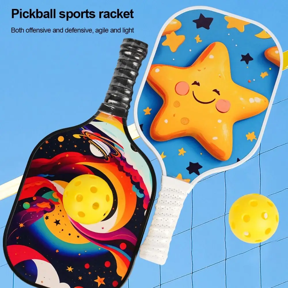Raqueta de pickleball infantil ligera con pelota y núcleo de panal