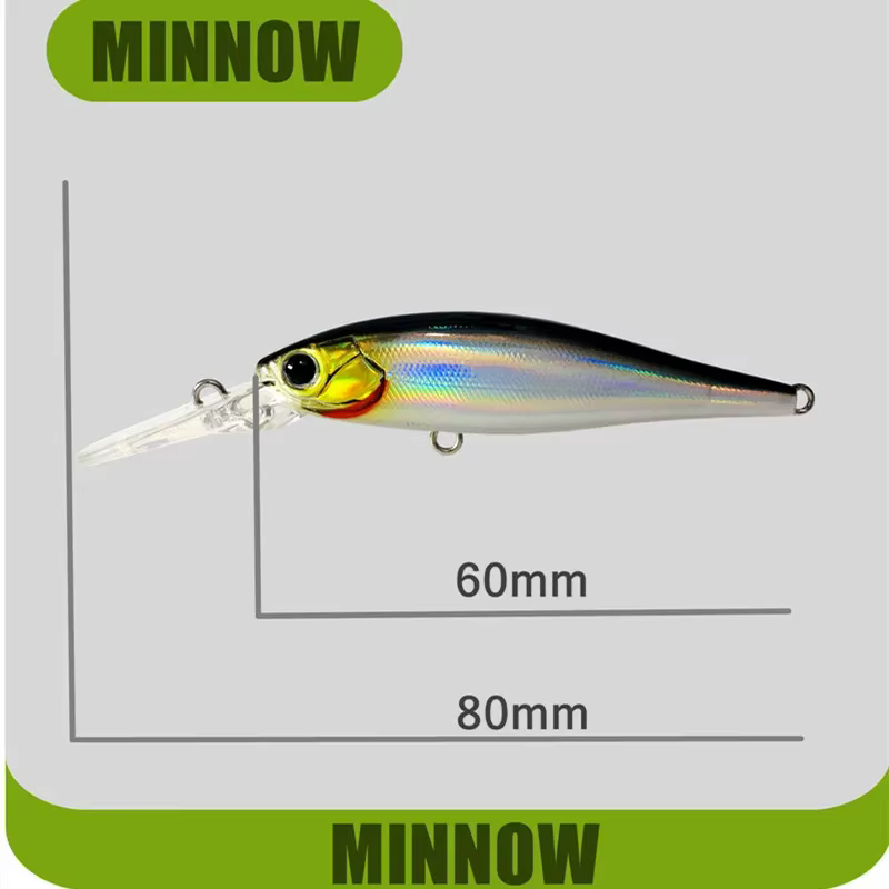 Señuelo Long Lip de buceo profundo – Jerkbait para trucha y lubina - imagen 2
