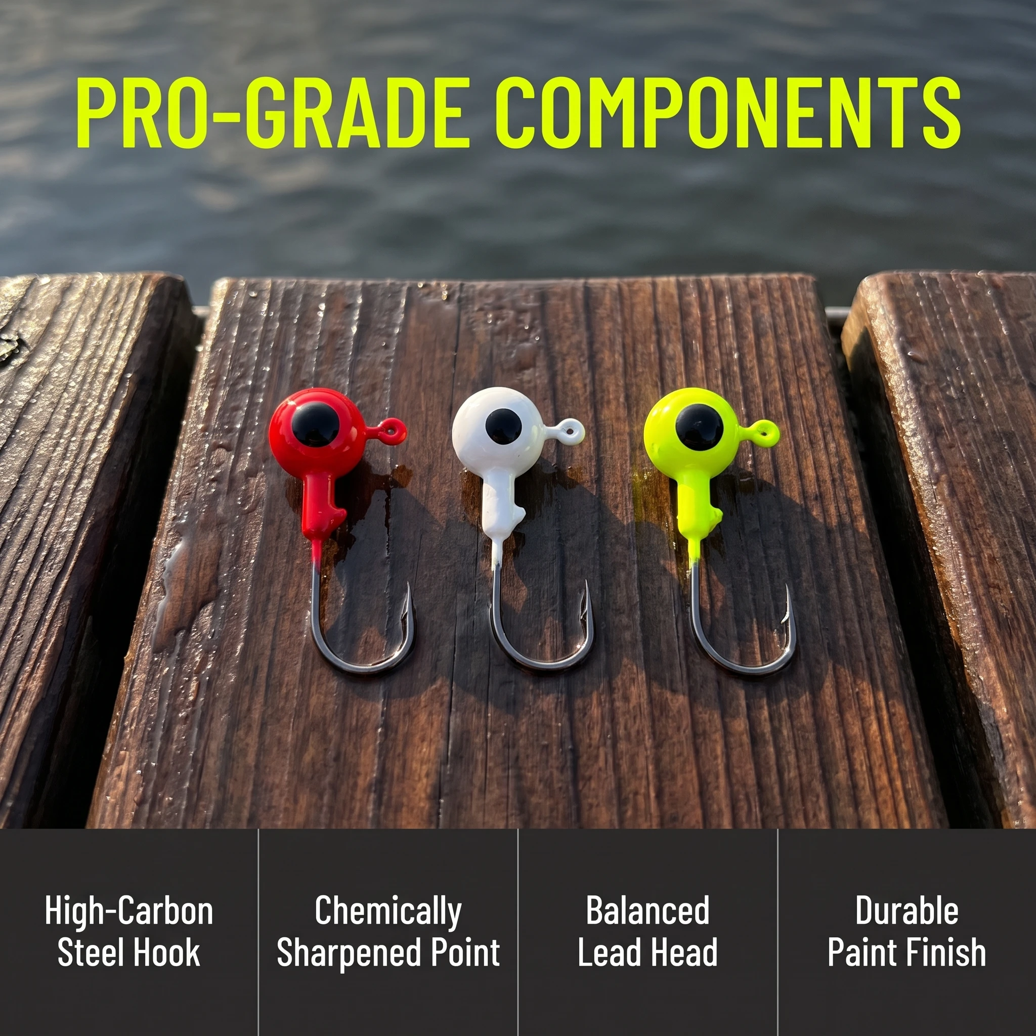 Goture Jig Head plomo colores – anzuelos de acero afilados - imagen 5