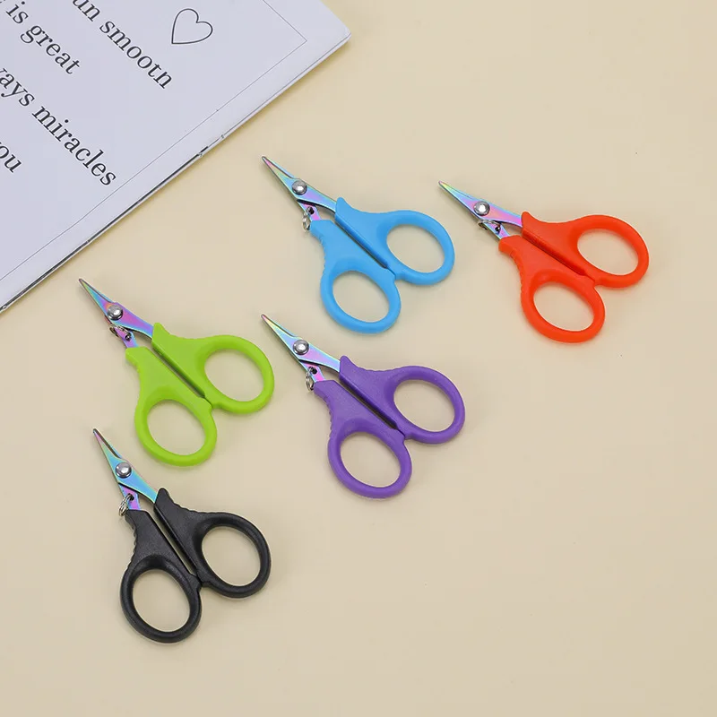Tijeras de pesca con borde dentado inoxidable para PE trenzada