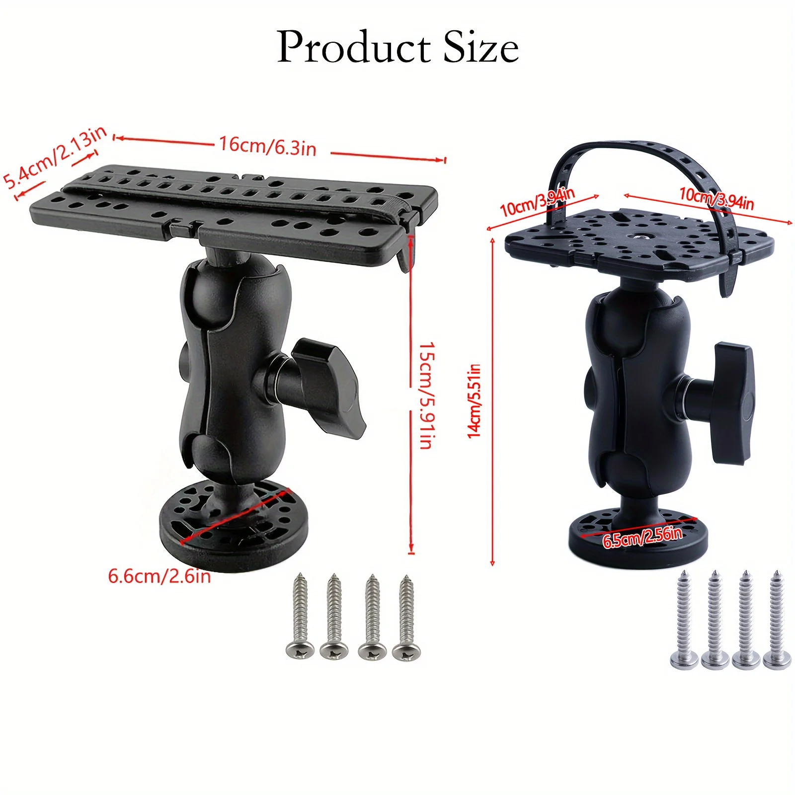 Soporte ajustable 360° para buscador de peces Goture – giratorio - imagen 2