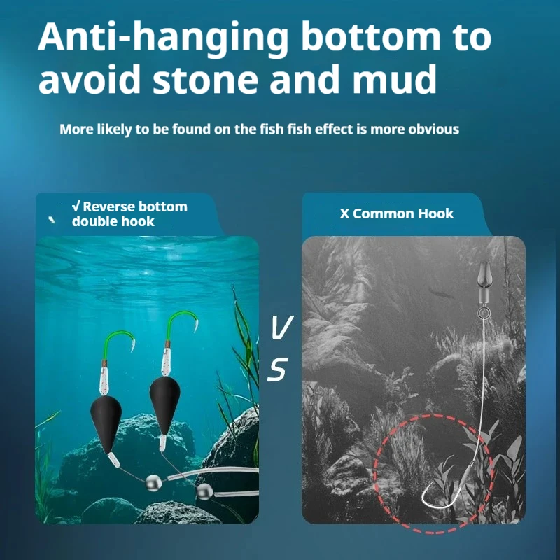 Flotador Doble Gancho Alta Sensibilidad Pesca Mar y Río - imagen 2
