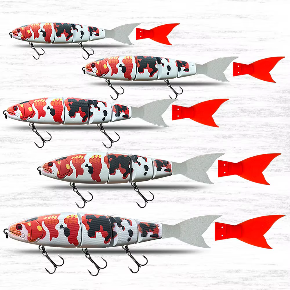 Señuelo articulado flotante para lucio 300 mm, cuerpo duro - imagen 3