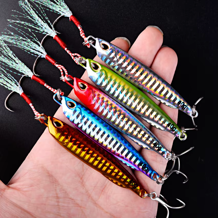 Plantilla Jig Metal 10-40g Lubina – Señuelo agua salada - imagen 5