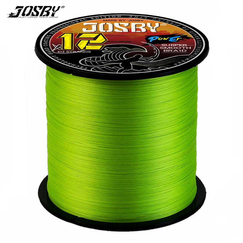 JOSBY X12 – Línea trenzada PE de alta resistencia para agua salada
