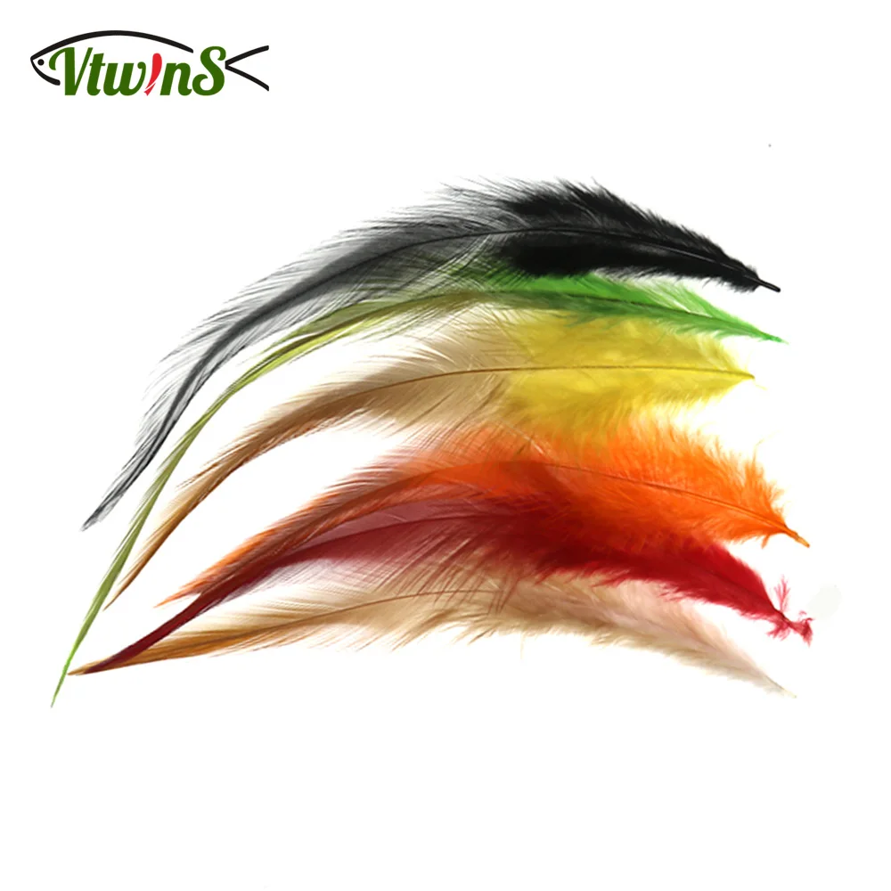 Plumas Hackle de gallo Vtwins para atado de moscas de trucha