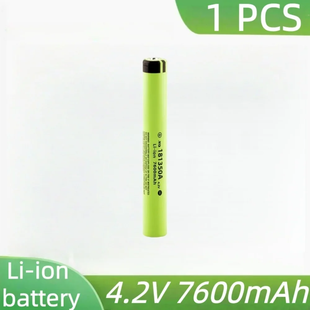 Batería recargable de litio 181350 7600mAh para linterna