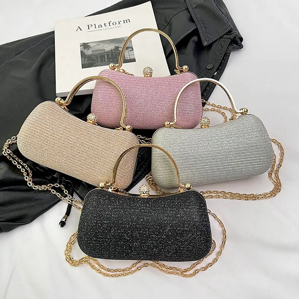 Bolso de cadena con cuentas forma de huevo para fiesta - imagen 2
