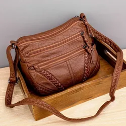 Bolso Retro de Hombro para Mujer en Cuero PU – Tipo Hobo