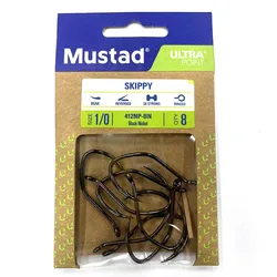 Mustad 412NP-BN Anzuelo en J de alta resistencia para pesca costera