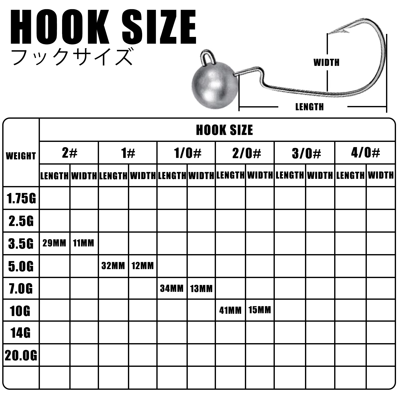 Anzuelo Jig Head Rockfish Ajing con Vinilo 3,5-10g - imagen 3