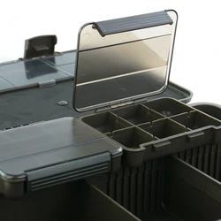 Caja de pesca Hirisi W511 – Portátil multiusos con compartimentos para carpa