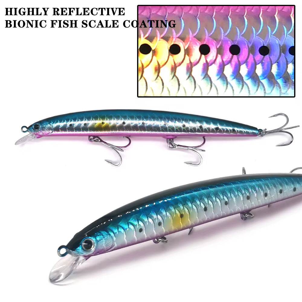 CASTFANATIC Jerkbait Minnow AS140S – Señuelo hundimiento lento lubina - imagen 4