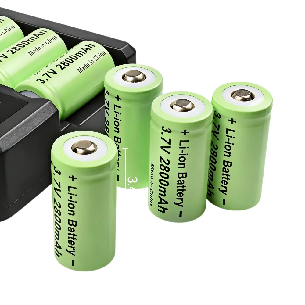 Batería recargable 16340 CR123A 3,7V para linterna y láser - imagen 5