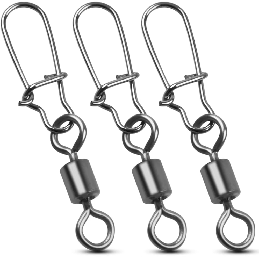 Broches giratorios Duo barril rodante – Acero inoxidable cierre seguridad