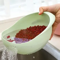 Colador escurridor de frutas y verduras de plástico alimentario