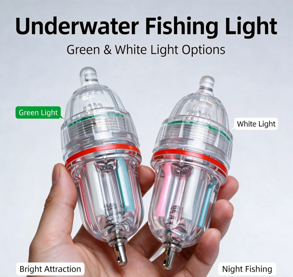 Luz LED sumergible intermitente para pesca nocturna en el mar - imagen 4