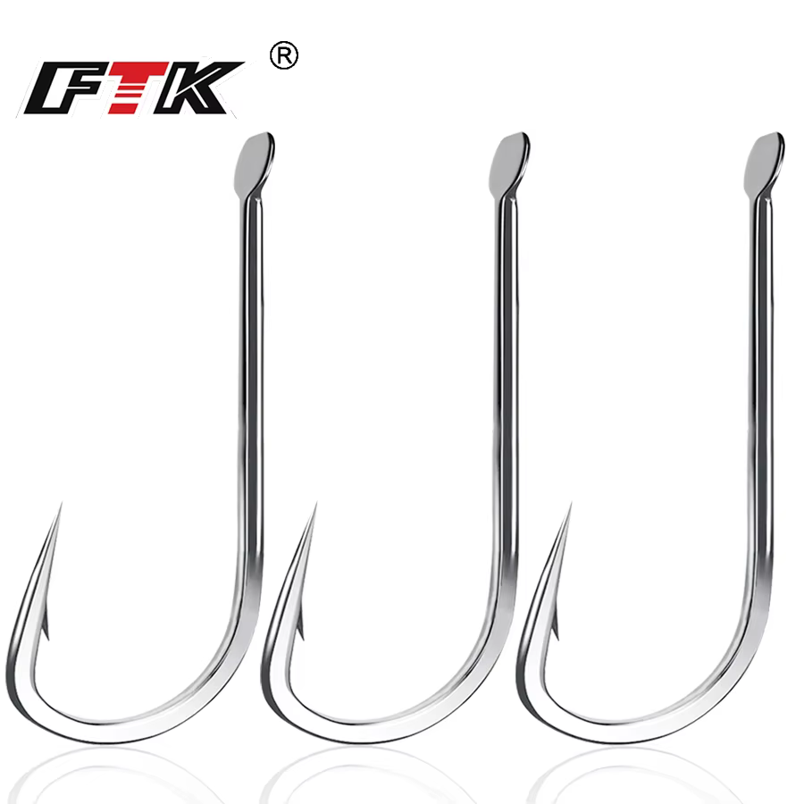 Anzuelos Jig Head redondos FTK – Bronce carbono #1-#11 carpa