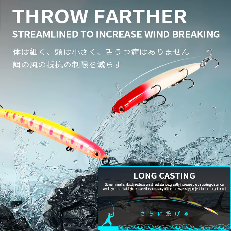 Wobbler Bearking sinking 11cm – 12g - imagen 3