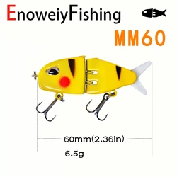 Mini swimbait BFS triple de hundimiento lento, 3D pintado a mano