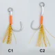 Anzuelos Slow Jigging de Mar con púas Obsession HK051 – Pluma y hilo - imagen 5