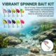 Spinnerbait metálicos multicolor con acabado plateado para pesca - imagen 2