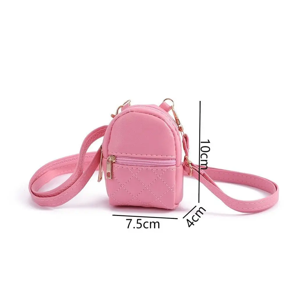 Monedero bandolera de cuero PU ligero portátil color sólido mujer - imagen 3