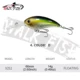 WALK FISH Crankbait flotante para lubina con anzuelos triples