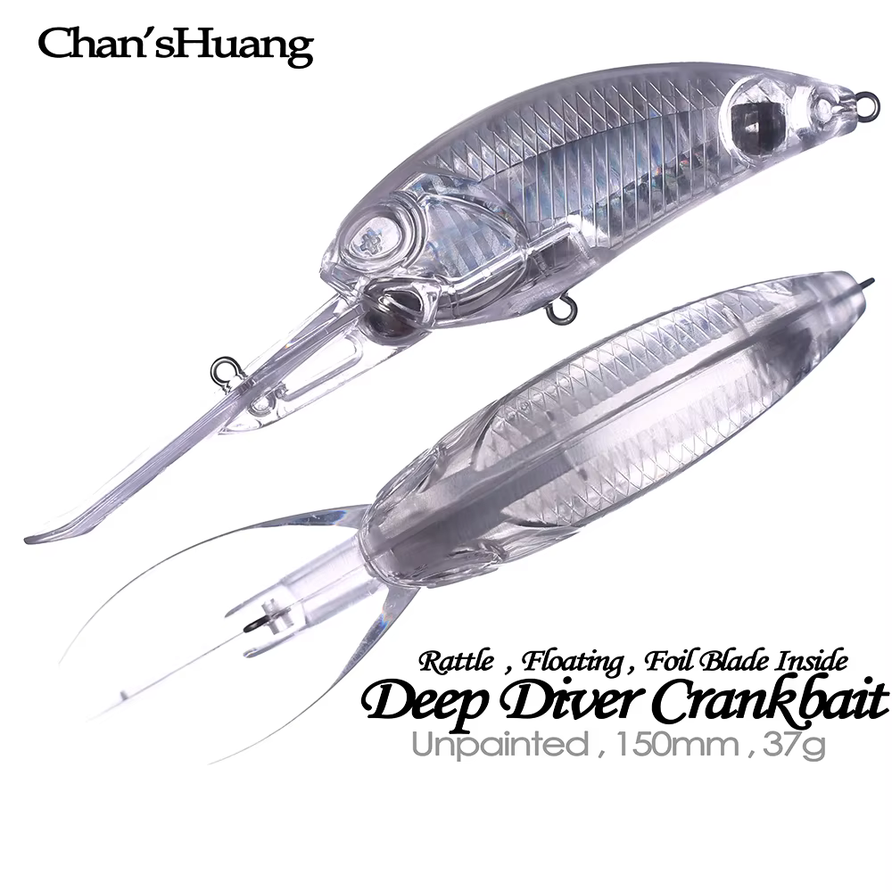 Chan'sHuang Crankbait artesano – Hoja aluminio para buceo profundo - imagen 2