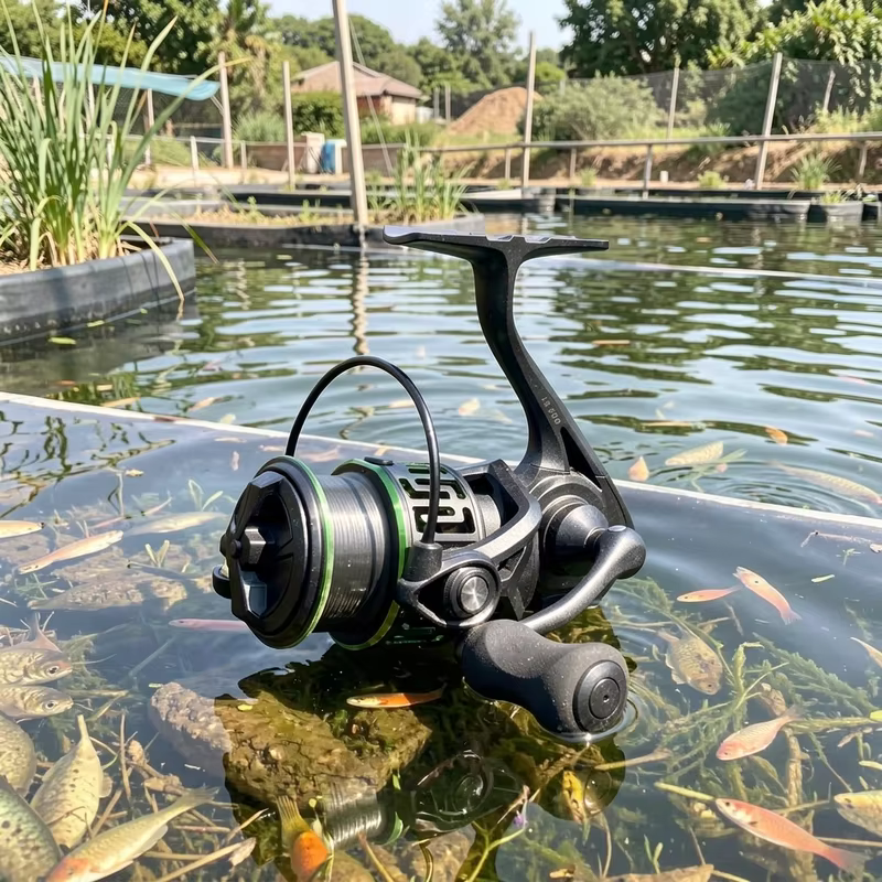 Carrete de Pesca Giratorio Titanio con Rodillos Cerámicos SIC - imagen 2