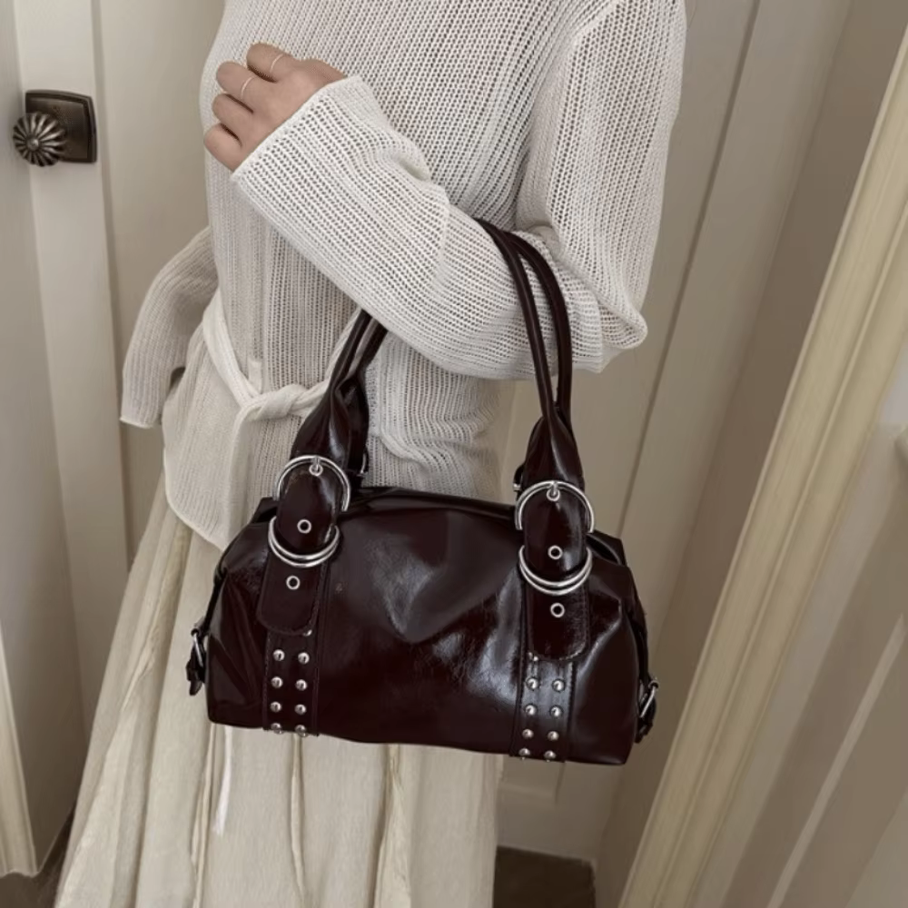 Bolso de Hombro Vintage en Cuero PU para Mujer – Gran Capacidad - imagen 3