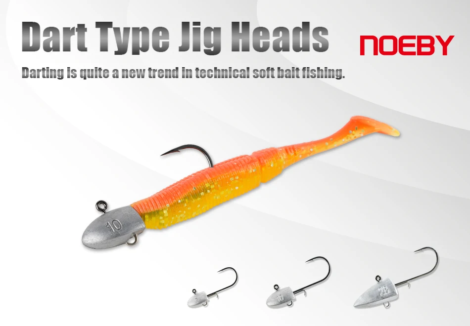 Noeby Dart Jighead anzuelos de pesca 7g 10g 28g