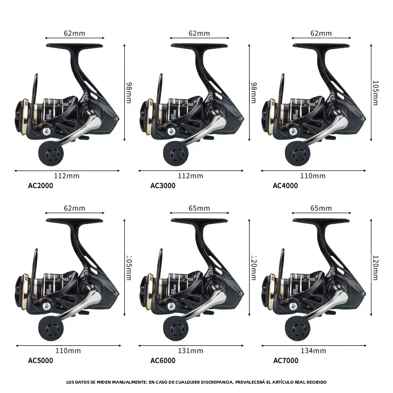 Carrete spinning DEUKIO 2000-7000 – Ideal para agua salada y dulce - imagen 4
