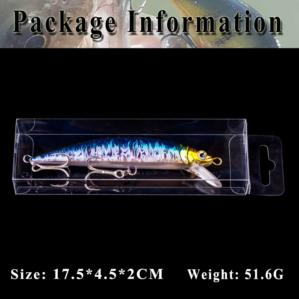 Detalle de anzuelos triples del jerkbait