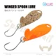 Cucharilla Spoon alada hundimiento natural para lucio y trucha