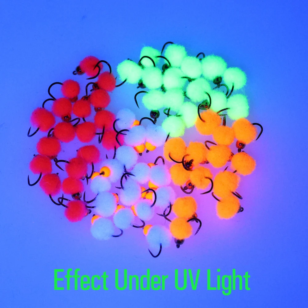 ICERIO Beadhead Glo Ninfa #16 – Ninfa artificial para trucha - imagen 4