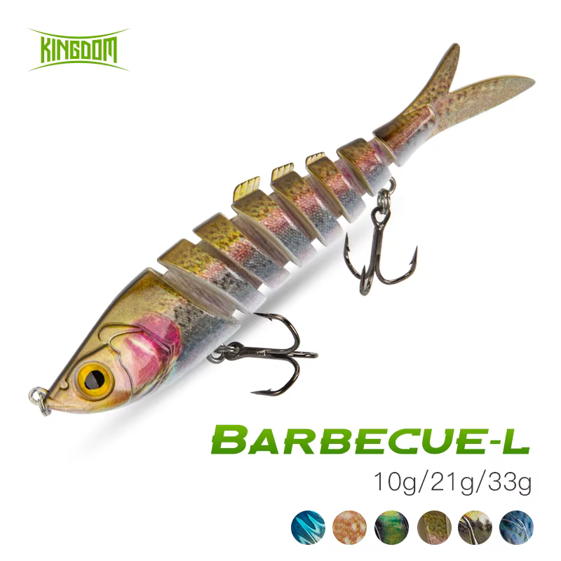 Kingdom Barbecue-L Swimbait multiarticulado 8 secciones