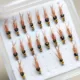 Moscas de pesca artificiales en caja para trucha y perca