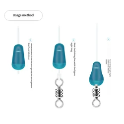 Topes Bobber Antibobinados de Silicona Ovales para Flotador