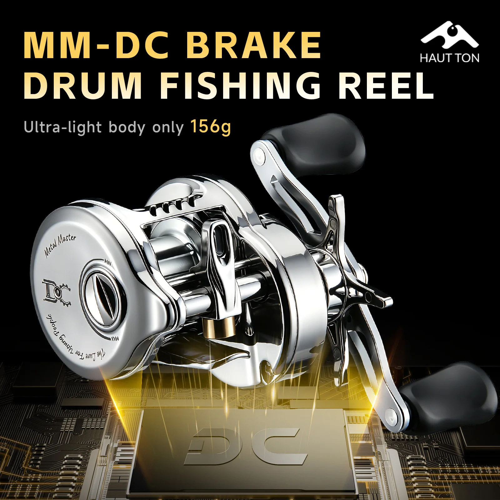 Carrete de pesca HAUT TON DC Brake ultraligero con freno - imagen 4
