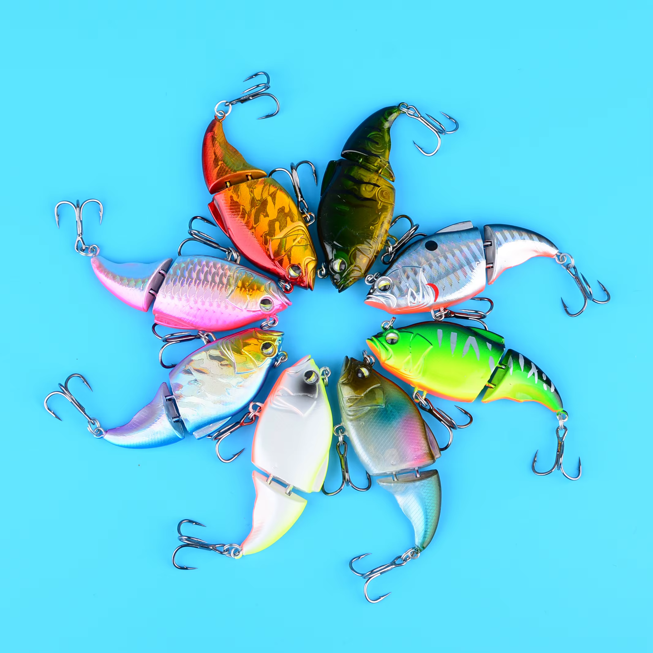 Señuelo Minnow Articulado Flotante para Lubina y Lucio - imagen 5