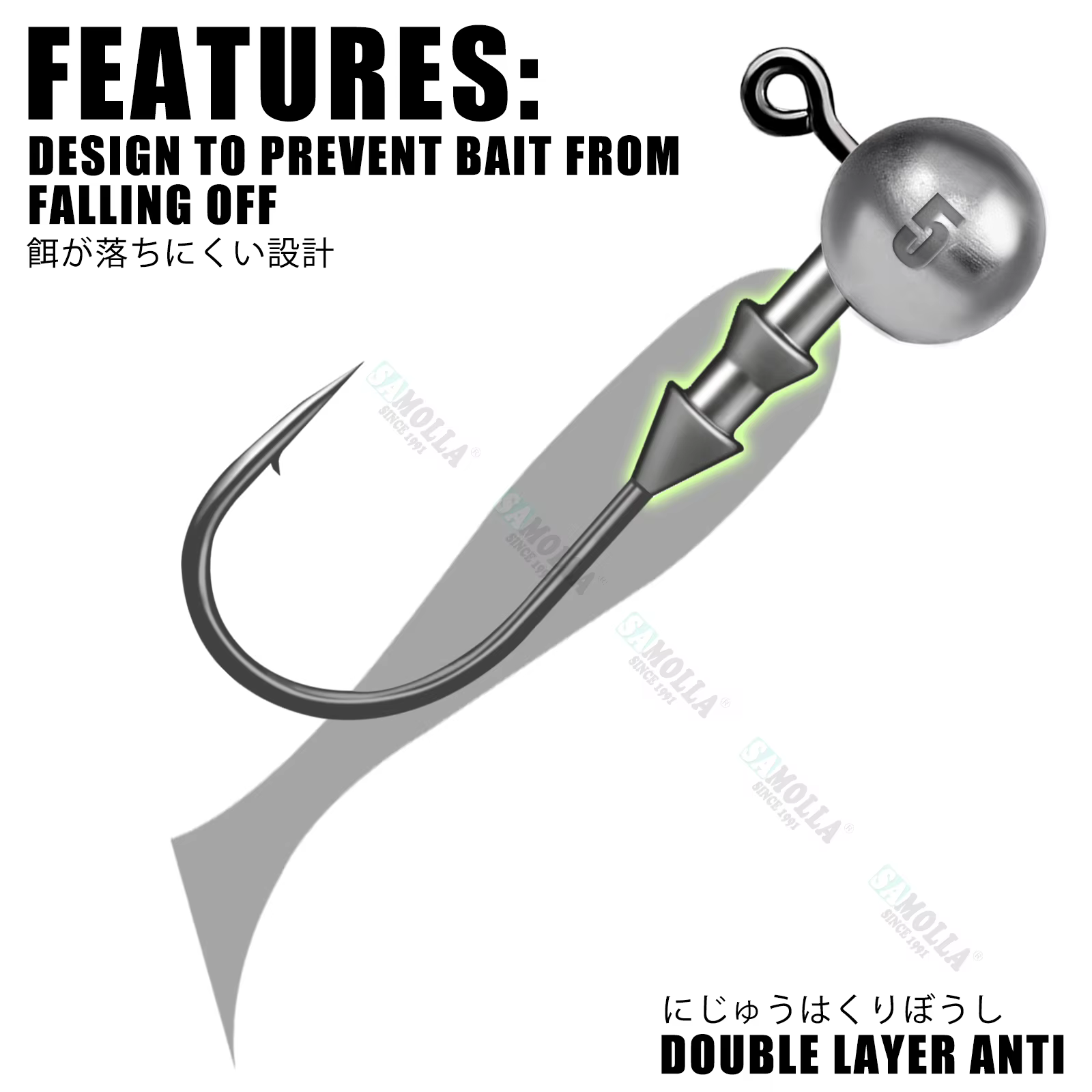 Anzuelos Jig Head Rockfish Ajing vinilo – Cabeza anzuelo trucha
