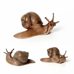 Figura caracol realista resina kawaii para decoración de jardín