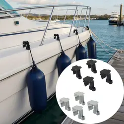 Defensas náuticas para pontón con riel cuadrado – Nylon negro resistente a UV