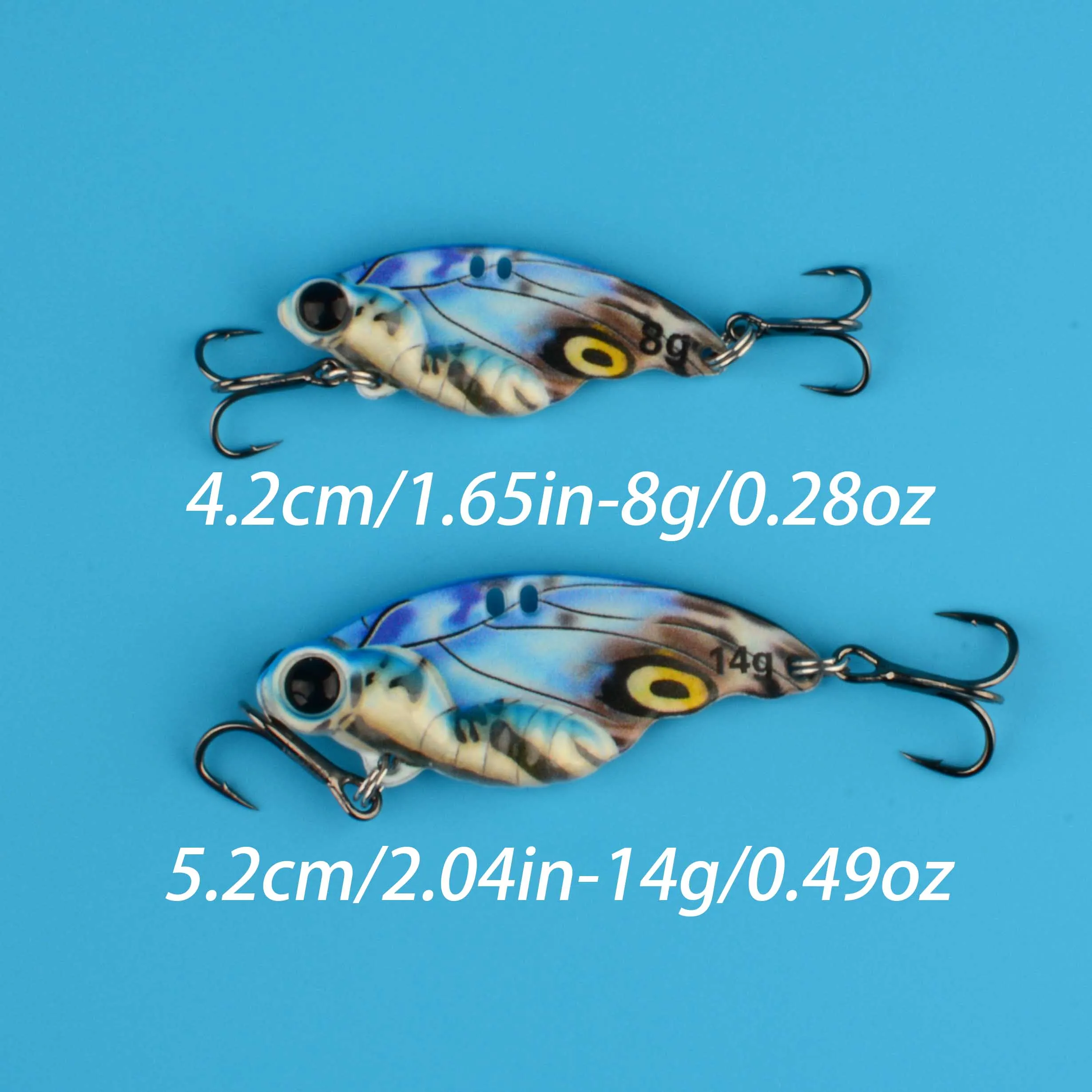 Señuelo VIB para lubina cuchara vibradora de metal tipo mariposa - imagen 5