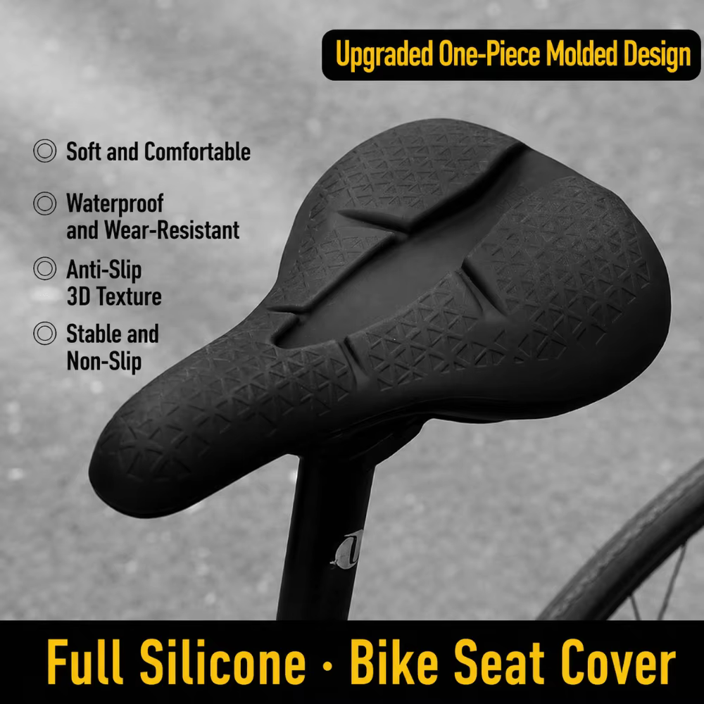 Sillín de bicicleta MTB de silicona transpirable e impermeable - imagen 4