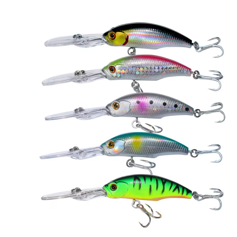 Crankbait flotante con labio largo 9,5 cm 8,5g para lubina, carpa y lucio - imagen 5