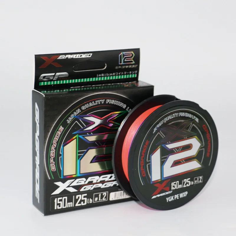 YGKX Original Japón Trenzado PE X8/X12 Línea de Pesca