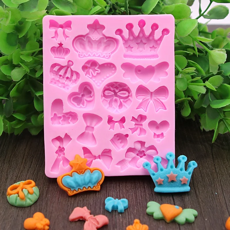 Molde silicona fondant corona 3D – Repostería profesional arco pastelero - imagen 3
