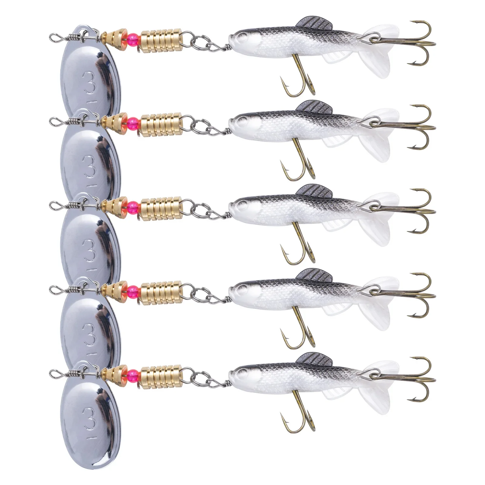 Spinnerbait Goture con cuchilla metálica